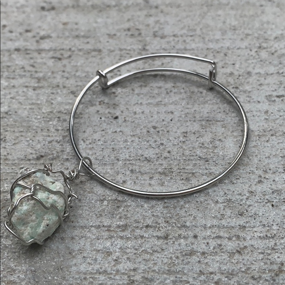 Handmade Wire Wrapped Gemstone Bracelet